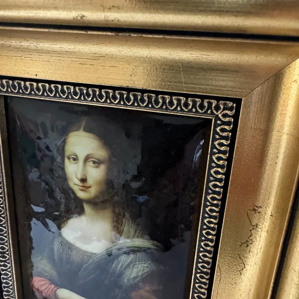 Vintage Reproduction Leonardo da Vinci Mona Lisa La Giaconda